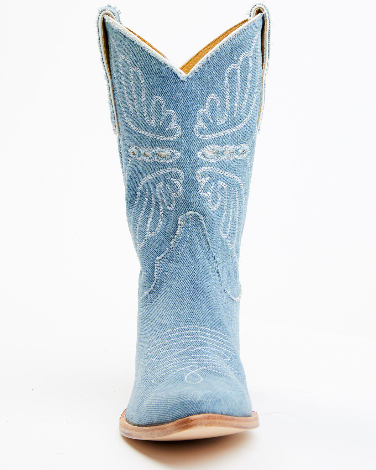 Image #4 - Idyllwind Women's Aces Denim Deux Western Boots - Round Toe, Blue, hi-res