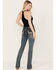 Grace in LA Women's Dark Wash Mid Rise Bootcut Jeans, Dark Wash, hi-res