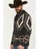 Rock & Roll Denim Men's Full Zip Southwestern Print Sweater, Navy, hi-res