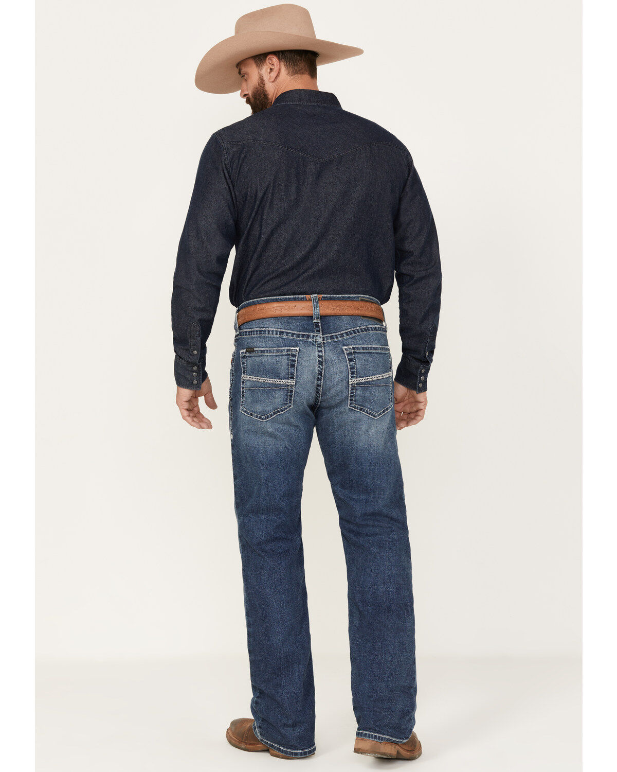 Product Name:  Ariat Men's M4 Relaxed Hugo Boot Cut Stretch Denim Jeans