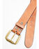 Bed Stu Women's Meander Rugged Leather Western Belt, Tan, hi-res