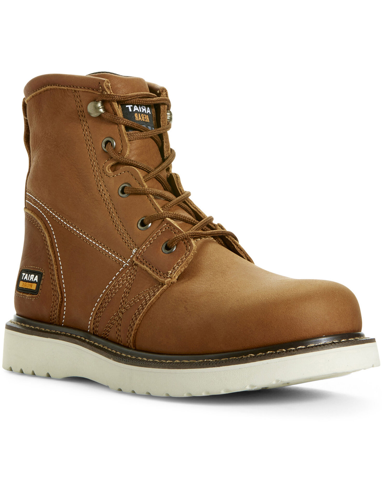 Ariat work boots round toe top
