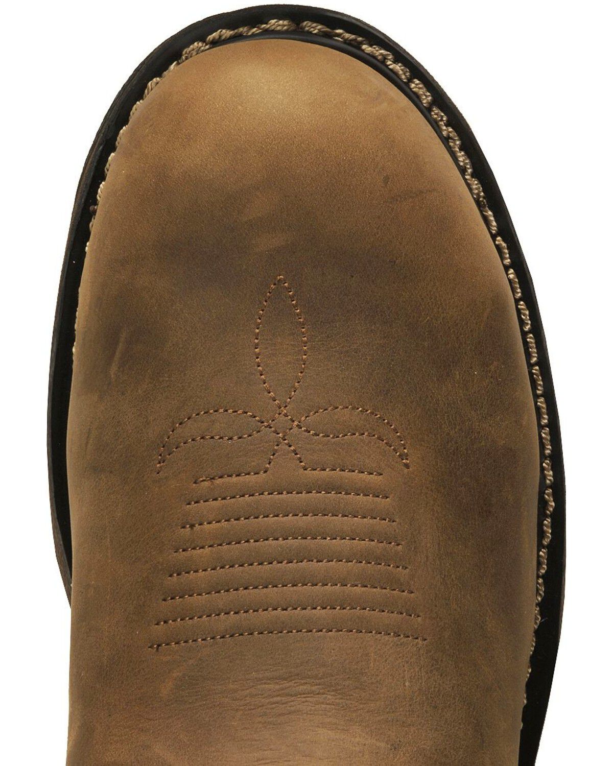 Image #6 - Rocky Men's Branson Saddle Steel Toe Roper Work Boots, Crazyhorse, hi-res