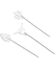 Image #2 - Montana Silversmiths Southwest Hat Picks - 3 Pieces, Silver, hi-res