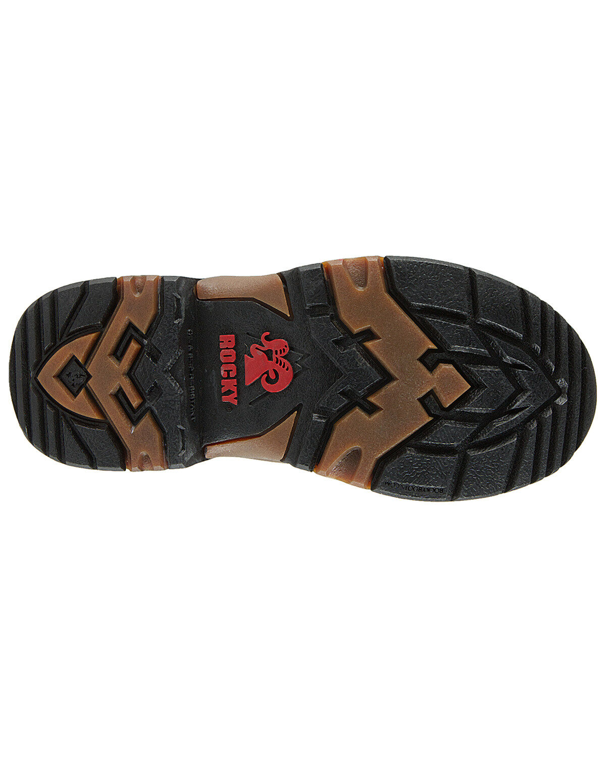 Image #5 - Rocky Boys' Southwest Pull On Boots - Round Toe, Brown, hi-res