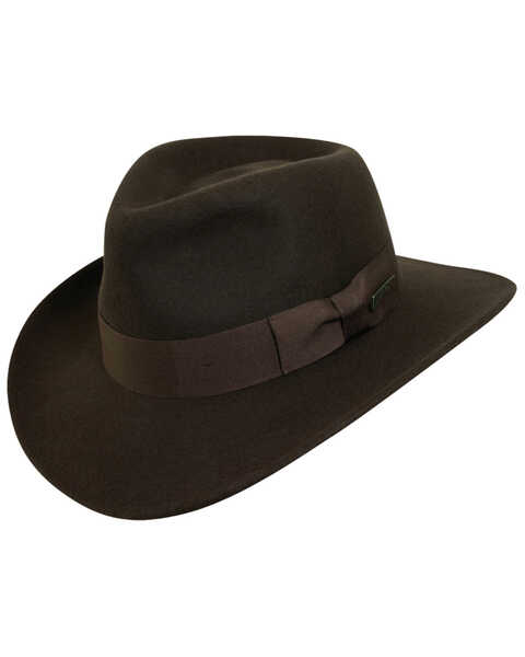 Image #1 - Indiana Jones Crushable Wool Fedora Hat, , hi-res