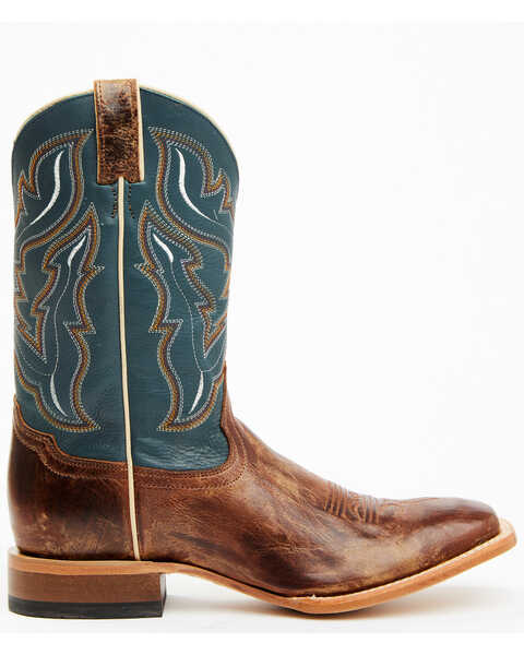 Image #3 - Cody James® Men's Square Toe Western Boots, Navy, hi-res
