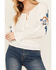 Image #3 - Shyanne Women's Challis Embroidered Long Sleeve Blouse, Cream, hi-res