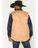 Image #4 - Blue Ranchwear Men's Averill Oilskin Sherpa Lined Vest, Tan, hi-res