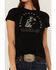 Image #2 - RANK 45® Women's Rodeo State Of Mind Graphic Tee, Black, hi-res