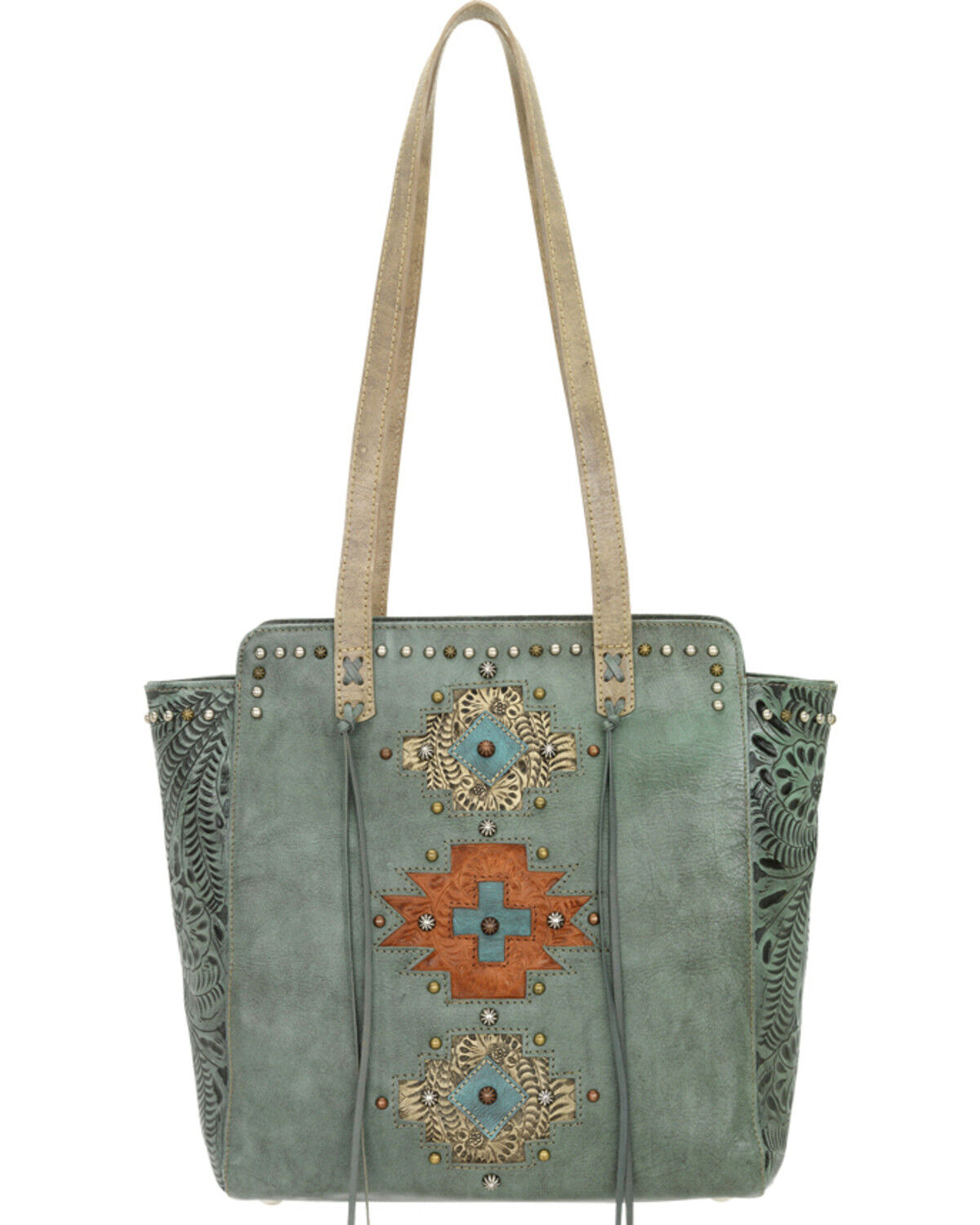 Image #4 - American West Navajo Soul Zip Top Tote, , hi-res