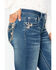 Image #2 - Shyanne Women's Gold Scroll Embroidered Bootcut Jeans, , hi-res