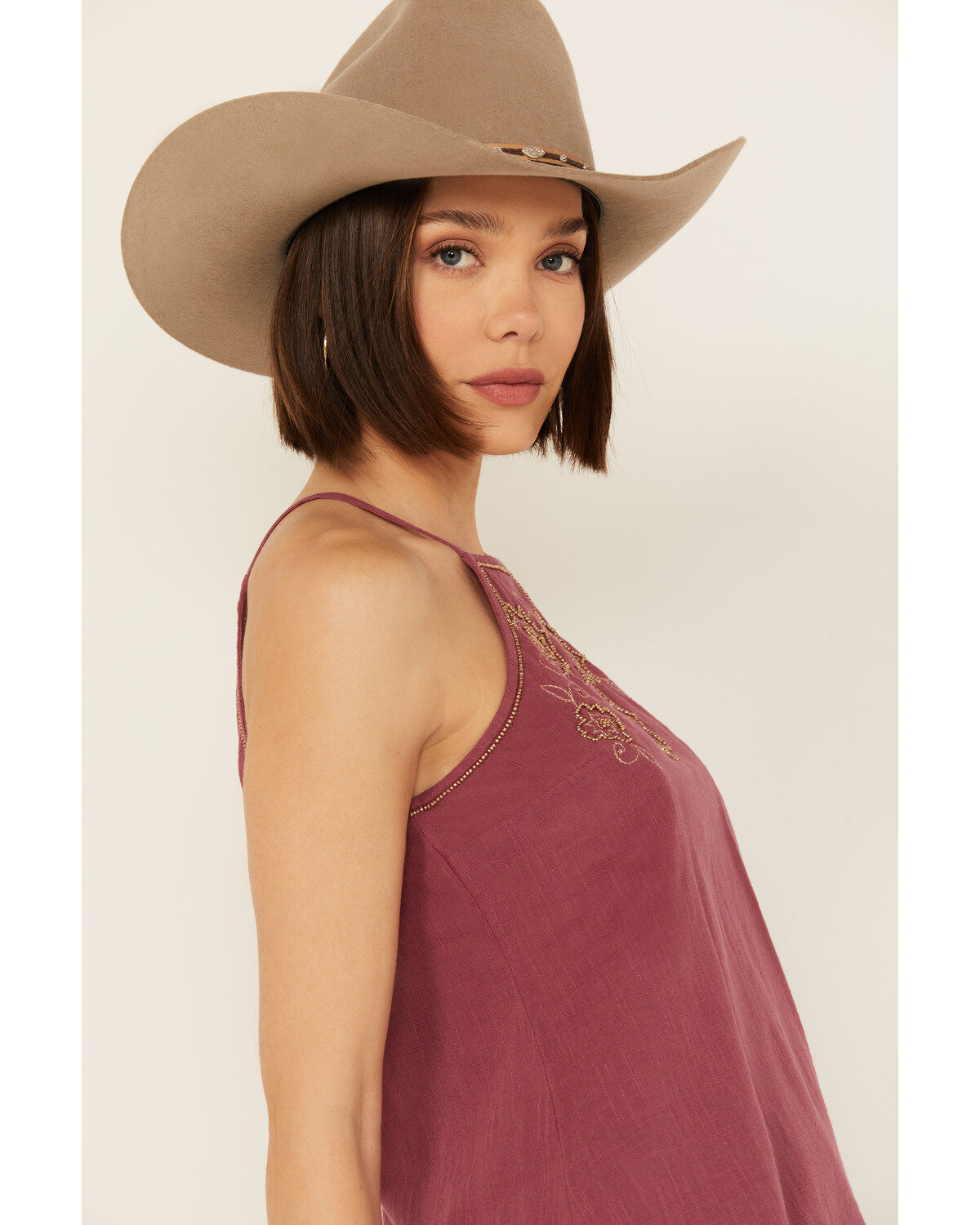 Product Name:  Shyanne Women's Embellished Halter Tank