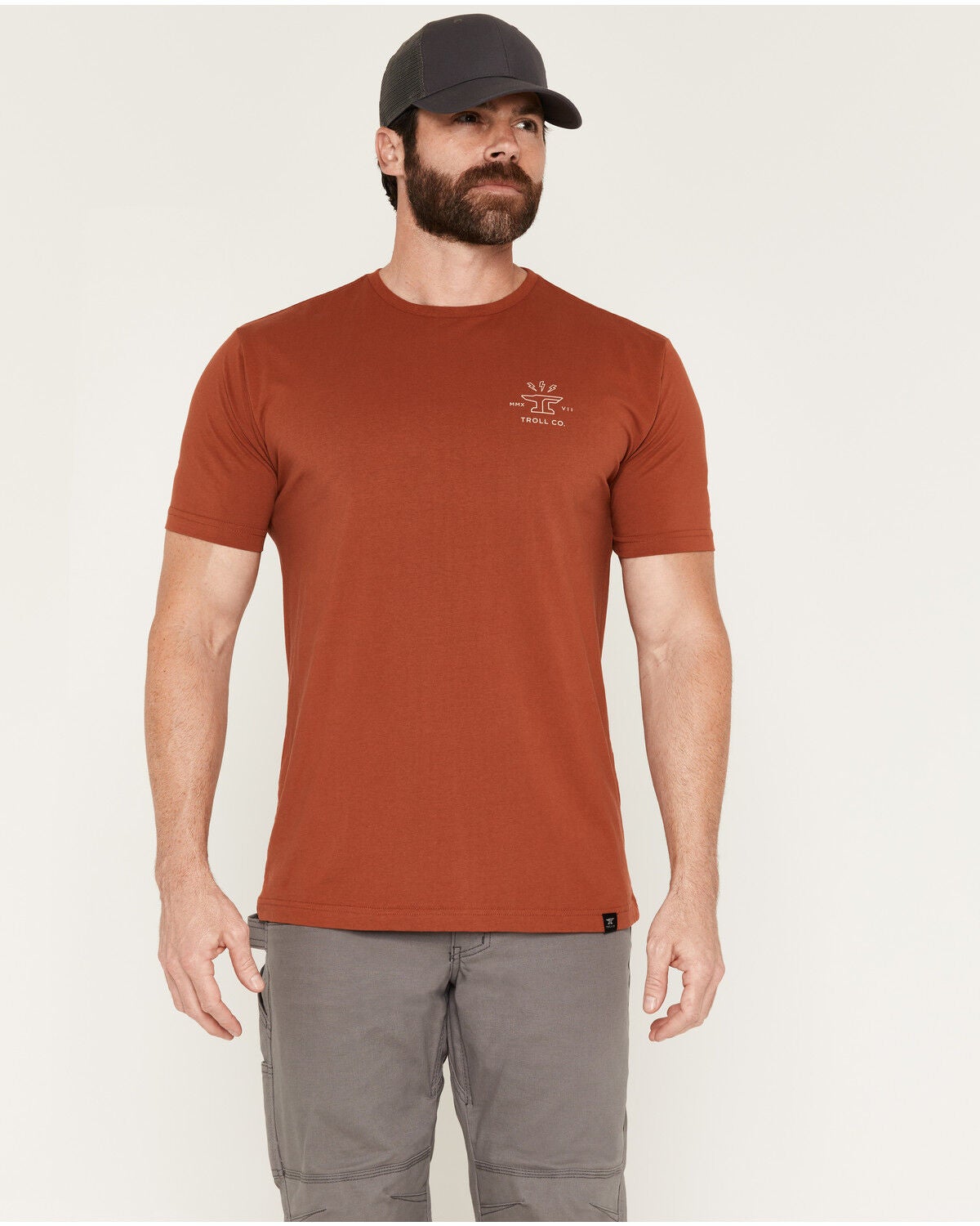 Image #2 - Troll Co Men's Twisting Wrenches Short Sleeve Graphic Work T-Shirt, Red, hi-res