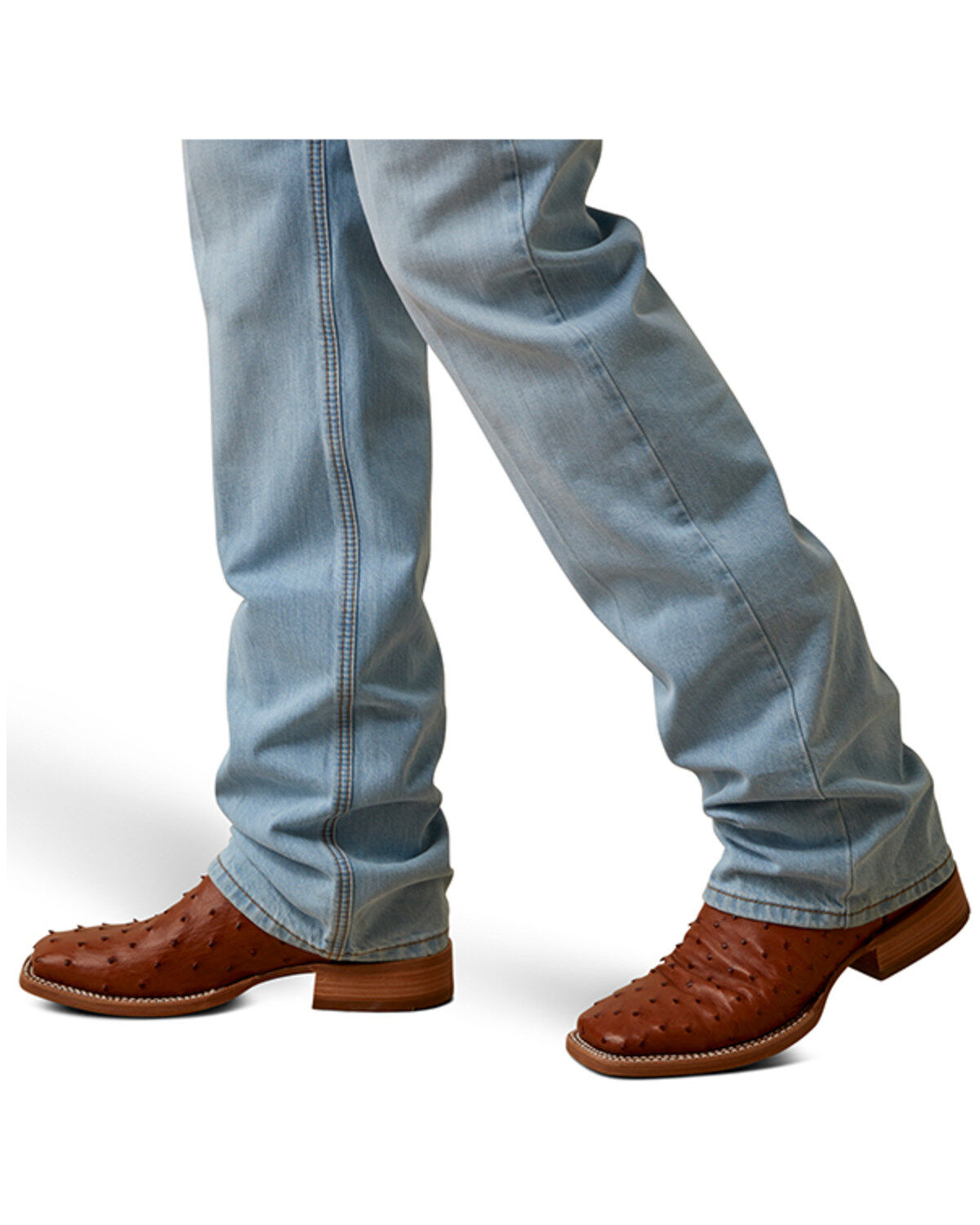 Image #6 - Ariat Men's M5 Eli Straight Rigid Denim Jeans, Light Wash, hi-res