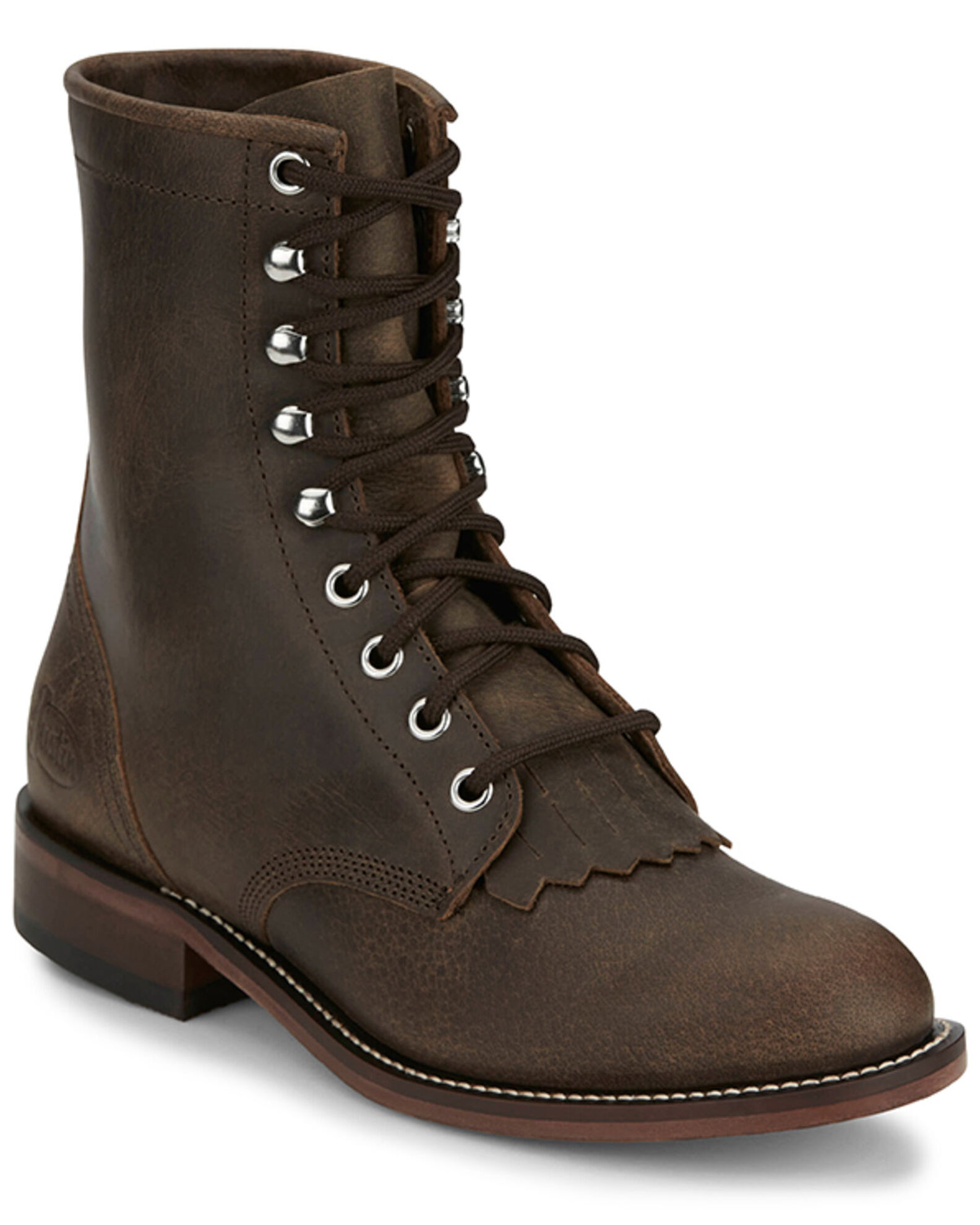 Product Name Justin Women s McKean Lace Up Boots Round Toe