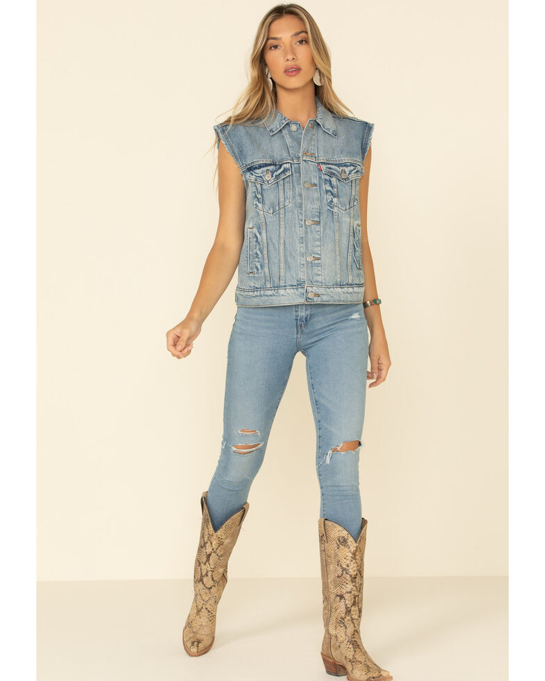 Levis Women's Free Spirited Light Denim Vest | Boot Barn