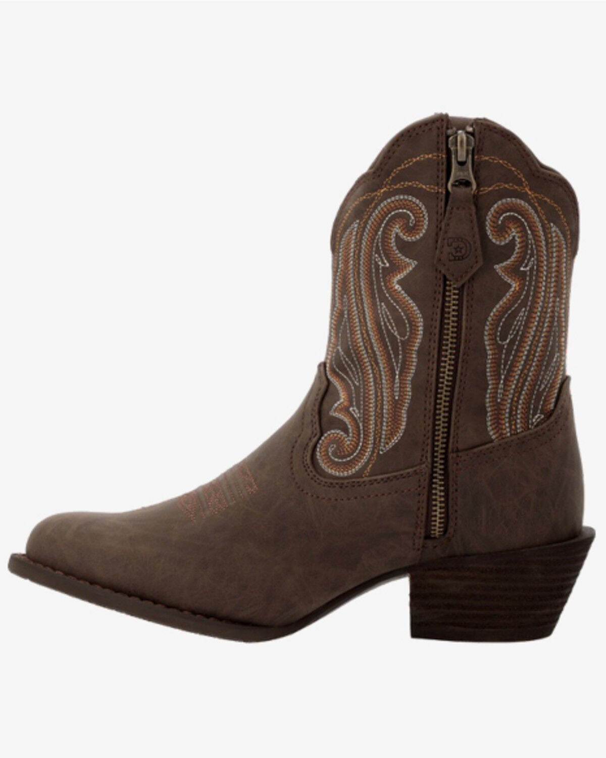 Image #3 - Durango Women's Crush Western Booties - Round Toe, Dark Brown, hi-res