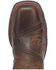 Laredo Men's Arlo Bucklace Fancy Sidewinder Western Boots - Broad Square Toe , Brown, hi-res