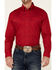 Image #3 - Roper Men's Solid Amarillo Collection Long Sleeve Western Shirt, Red, hi-res