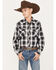 Image #1 - Roper Boys' Plaid Print Long Sleeve Snap Western Shirt, , hi-res