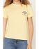 Image #3 - Wrangler X Coors Banquet Women's Logo Short Sleeve Graphic Tee, Yellow, hi-res