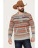 Pendleton Men's Medallion Striped Hooded Pullover, Grey, hi-res