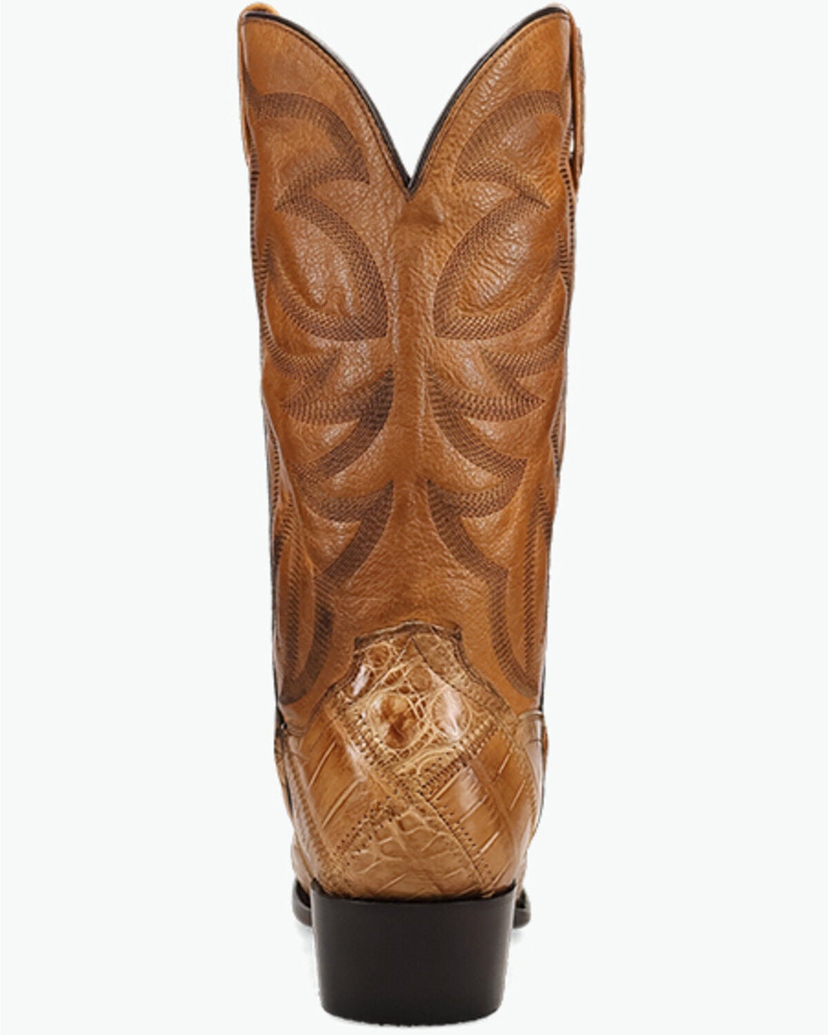 Image #5 - Dan Post Men's Exotic Alligator Western Boots - Square Toe, Tan, hi-res