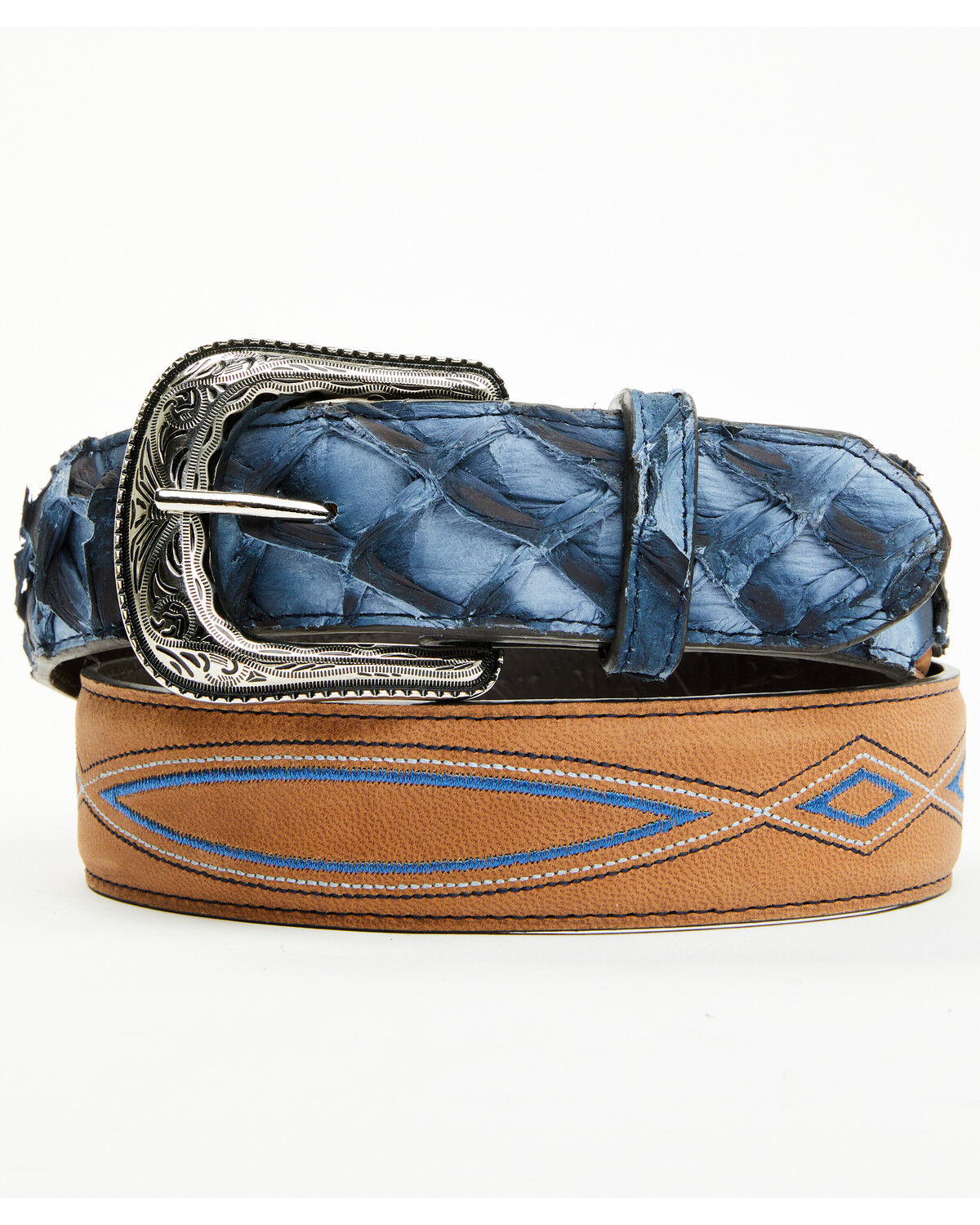 Product Name:  Cody James Boys' Longhorn Tooled Belt