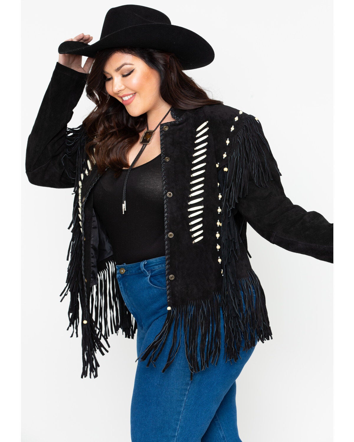 fringe arm jacket