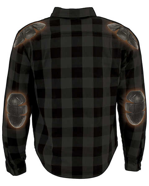 Image #2 - Milwaukee Performance Men's Aramid Checkered Plaid Biker Shirt, , hi-res