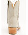 Image #5 - Lucchese Women's Cactus Western Booties - Snip Toe, Cream, hi-res