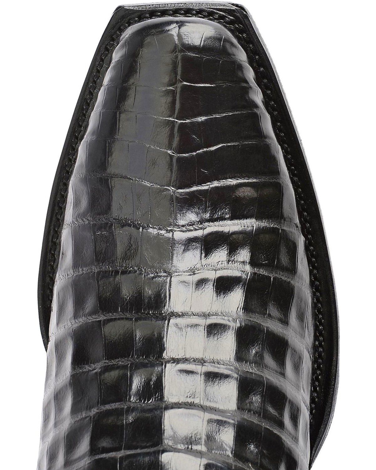 Image #7 - Lucchese 1883 Charles Croc Belly Western Boots - Square Toe, , hi-res