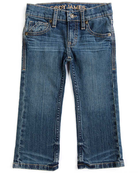 Cody James Toddler Boys' Saguaro Dark Wash Mid Rise Stretch Slim Bootcut Jeans , Blue, hi-res
