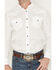 Image #3 - Gibson Trading Co Men's Southside Tonal Satin Striped Long Sleeve Snap Stretch Western Shirt, White, hi-res