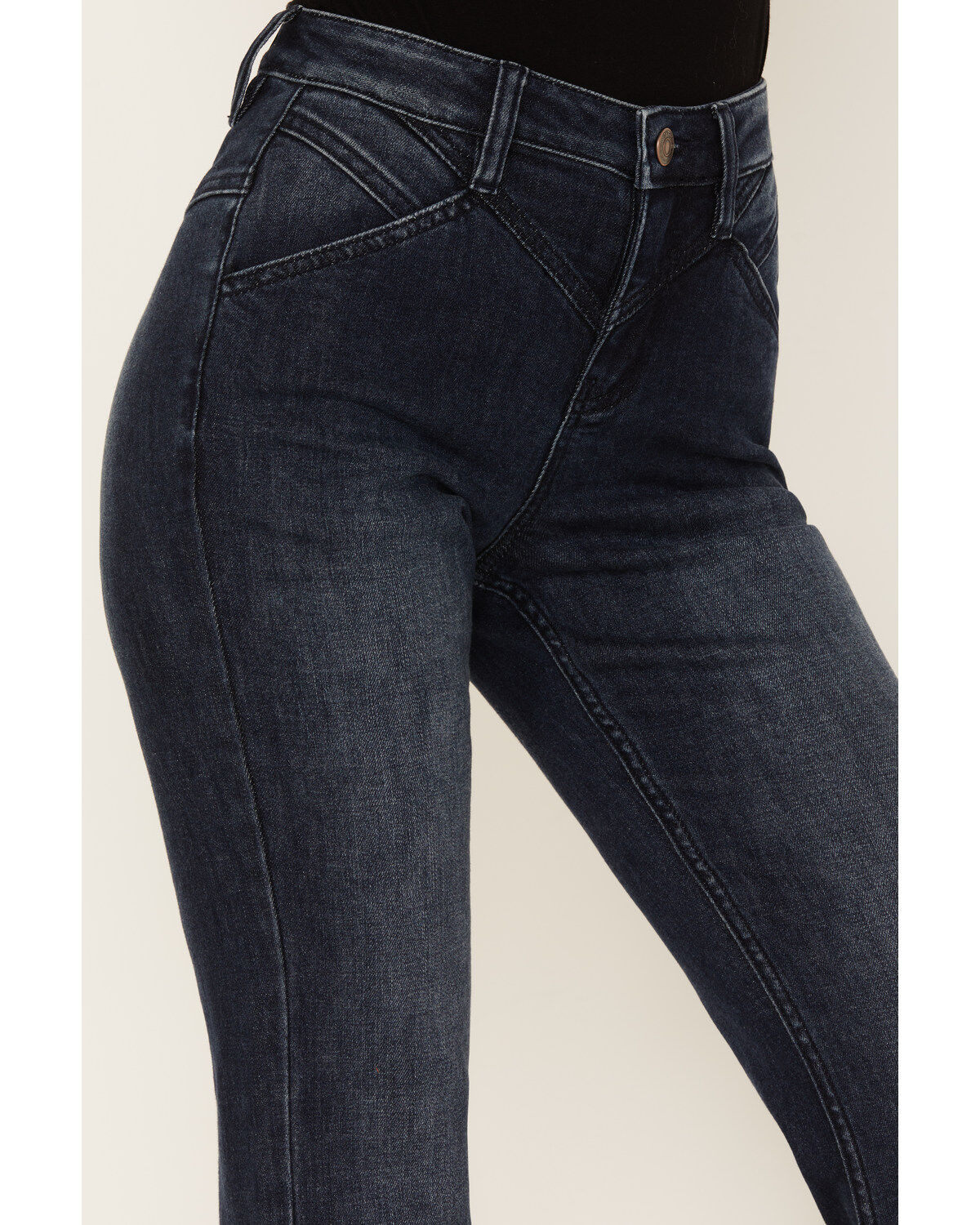 Shyanne Women's Dark Wash High Rise Eden Stretch Flare Jeans