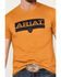 Ariat Men's Shadows Short Sleeve T-Shirt, Mustard, hi-res