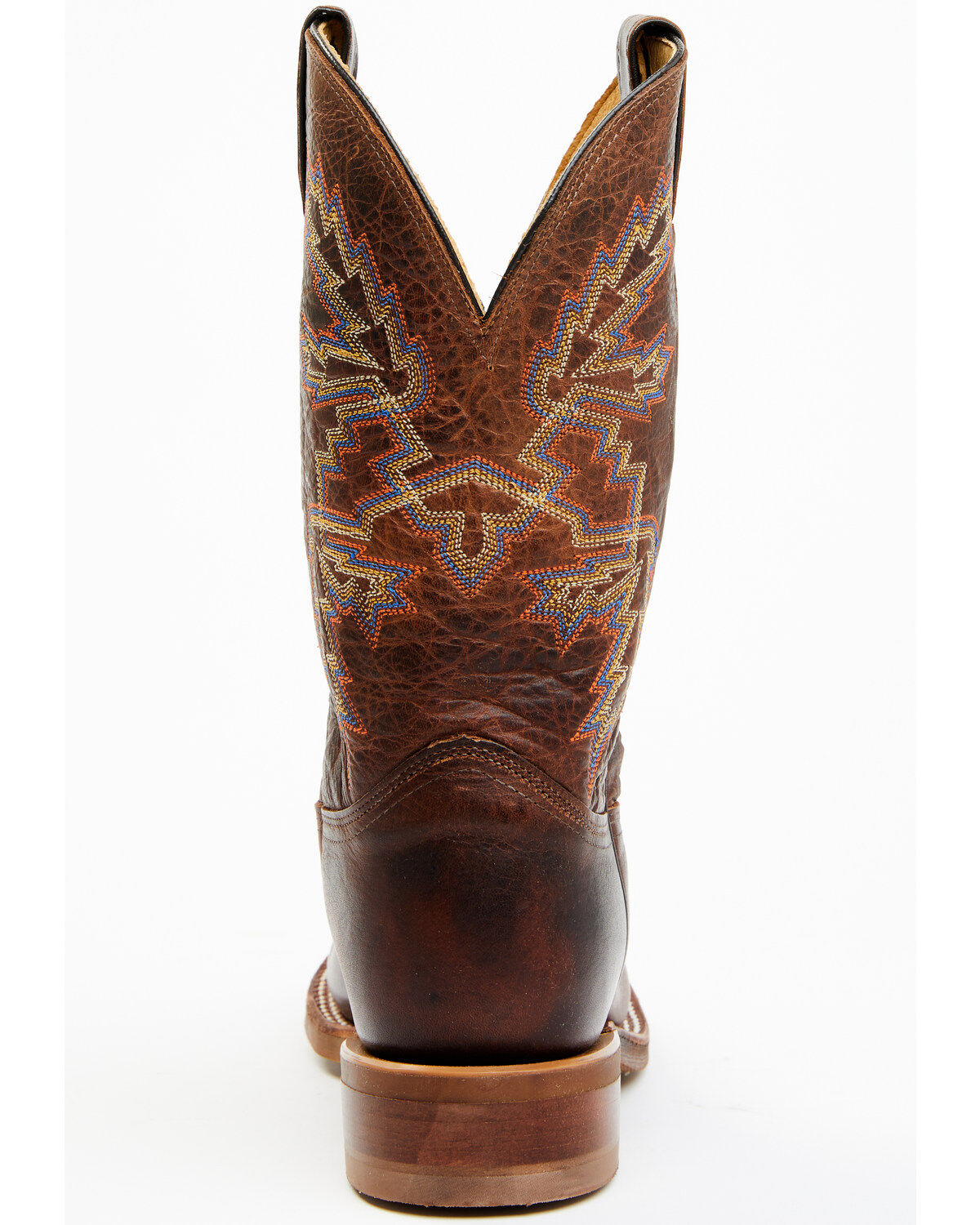 Image #5 - Justin Men's Bent Rail Bender Performance Western Boots - Broad Square Toe, Chocolate, hi-res