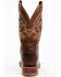 Image #5 - Justin Men's Bent Rail Bender Performance Western Boots - Broad Square Toe, Chocolate, hi-res