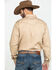 Image #2 - Wrangler Retro Men's Tan Solid Long Sleeve Western Shirt - Tall, Tan, hi-res