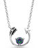 Image #1 - Montana Silversmiths Women's Northern Lights Lucky Arrow Necklace, Silver, hi-res
