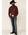 Image #2 - Resistol Men's Red Camden Geo Print Long Sleeve Western Shirt, Red, hi-res