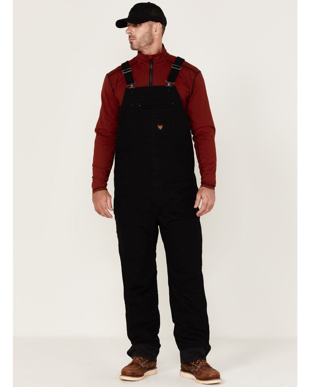 Hawx Men's Lined Bib Overall, Black, hi-res
