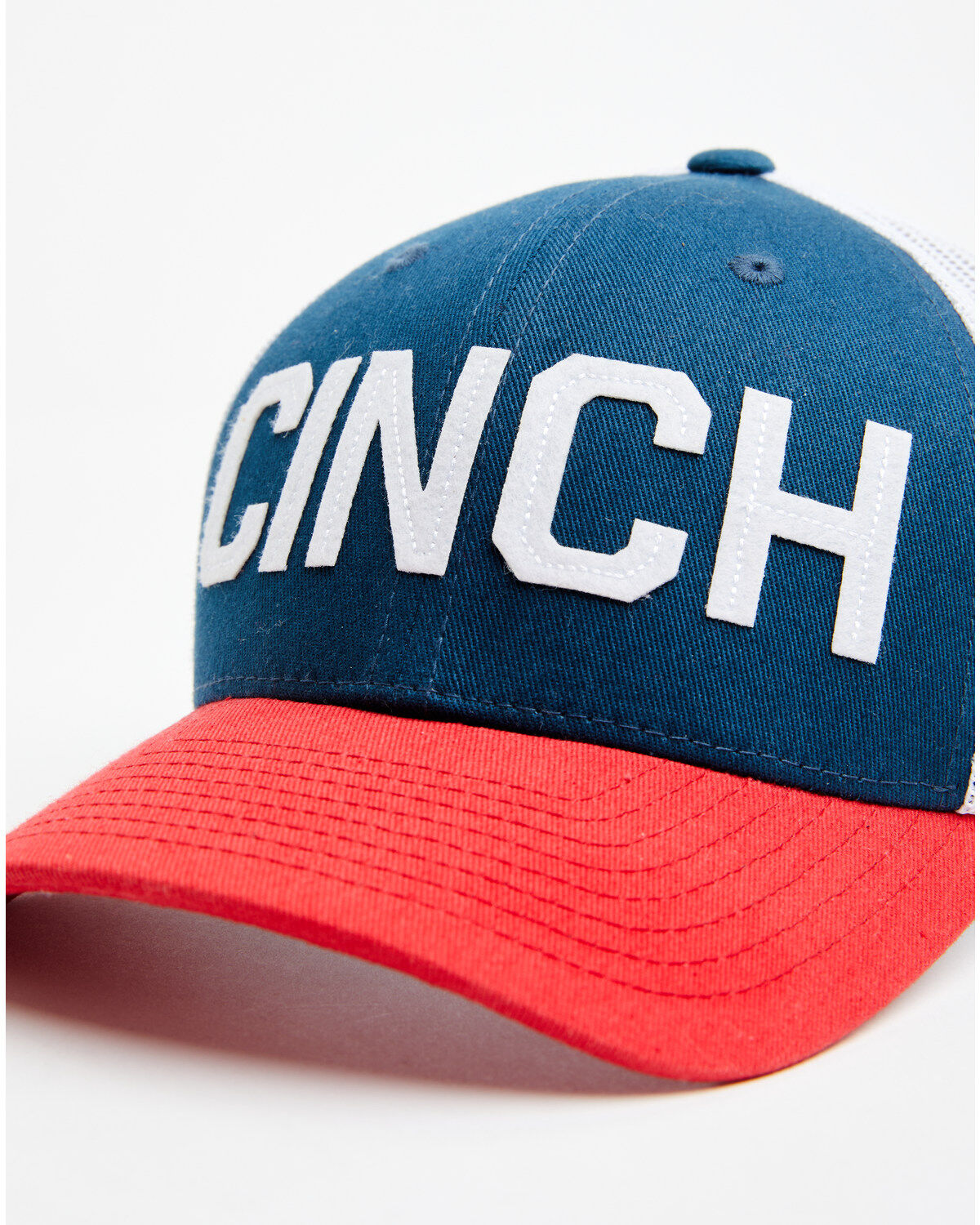 Image #2 - Cinch Boys' Logo Ball Cap, Red/white/blue, hi-res