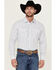 Image #1 - Wrangler 20X Men's Plaid Print Long Sleeve Pearl Snap Stretch Western Shirt -Tall, , hi-res