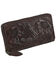 STS Ranchwear By Carroll Women's Brown Westward Ladies Bifold Wallet, Chocolate, hi-res