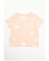 Image #3 - Wrangler Toddler Girls' Star Print Short Sleeve Graphic Tee, Peach, hi-res