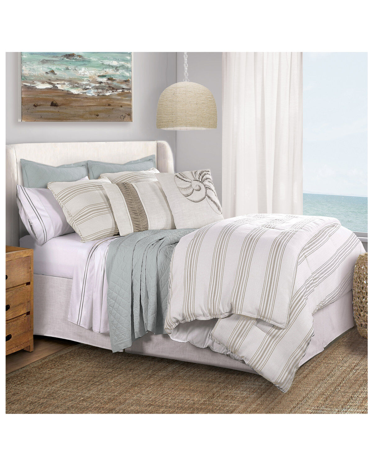 Image #1 - HiEnd Accents 3pc Prescott Comforter Set - Queen, Multi, hi-res