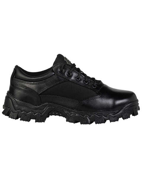 Rocky Men's Alpha Force Oxford Work Shoes, Black, hi-res