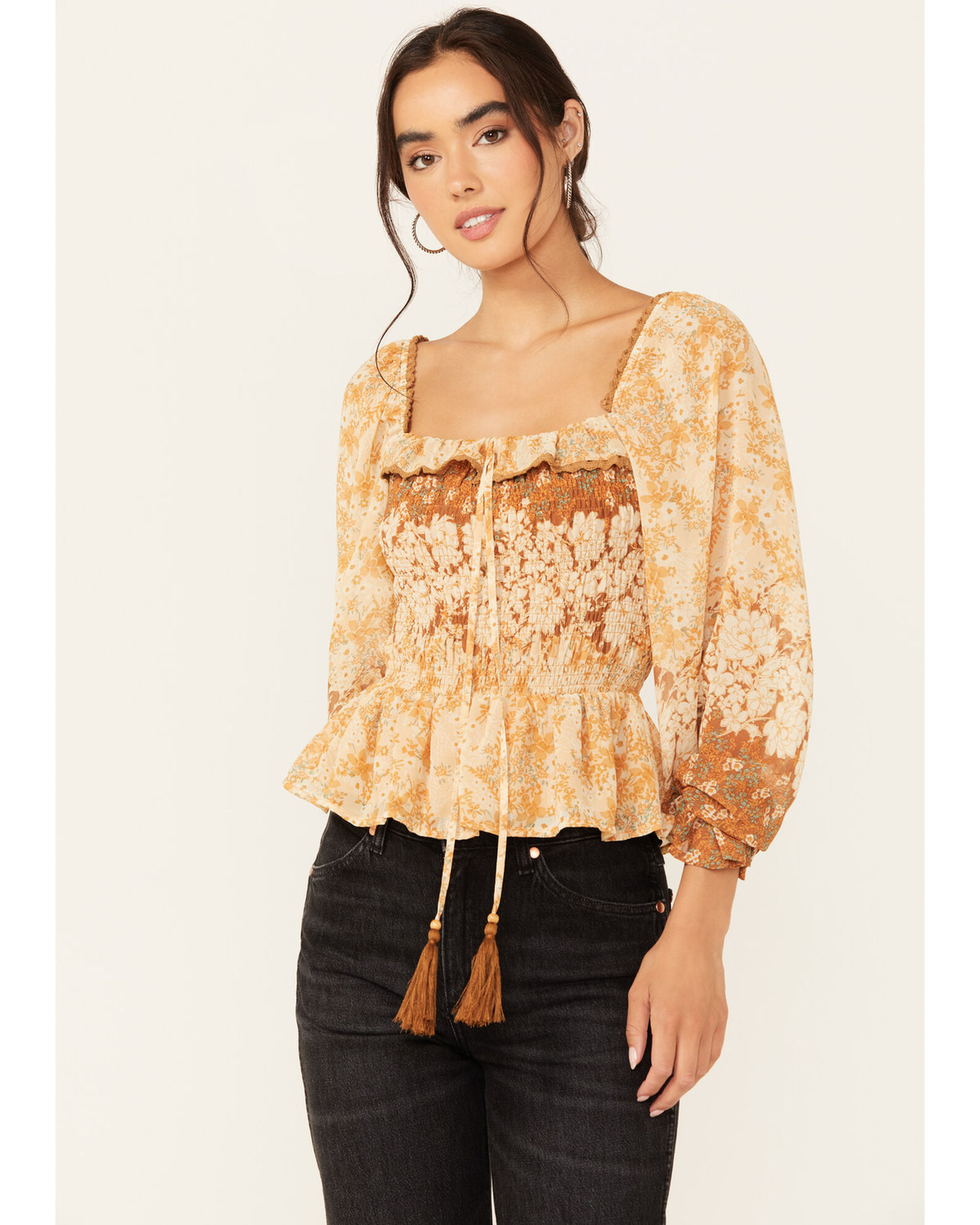 Misses peasant sale tops